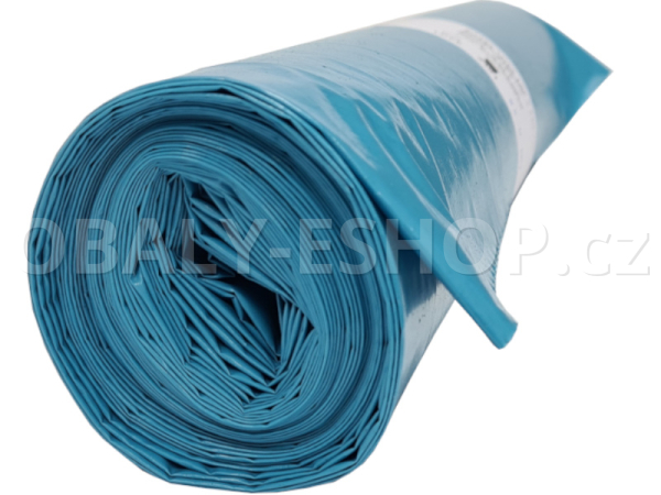 Pytel na odpad PE 100x120cm Super Strong Modrý 240 l /  5ks